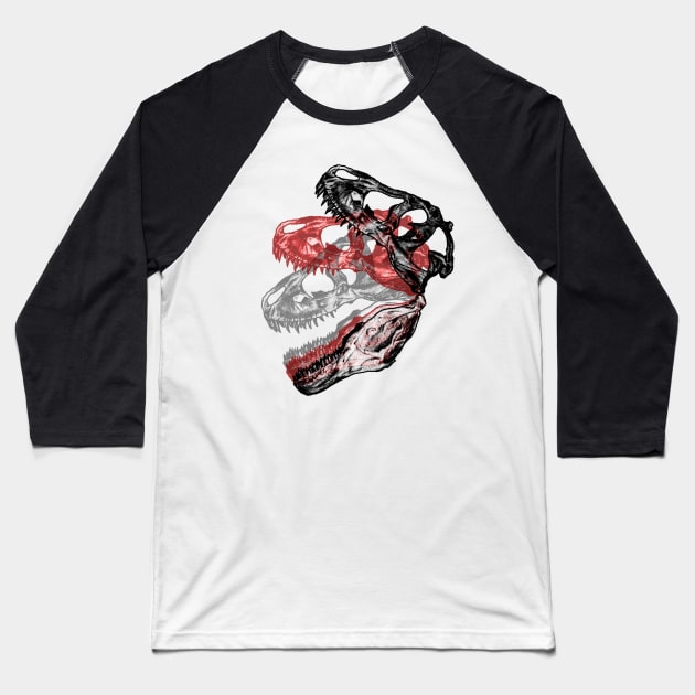 "Roarhol" Skulls Baseball T-Shirt by RFever